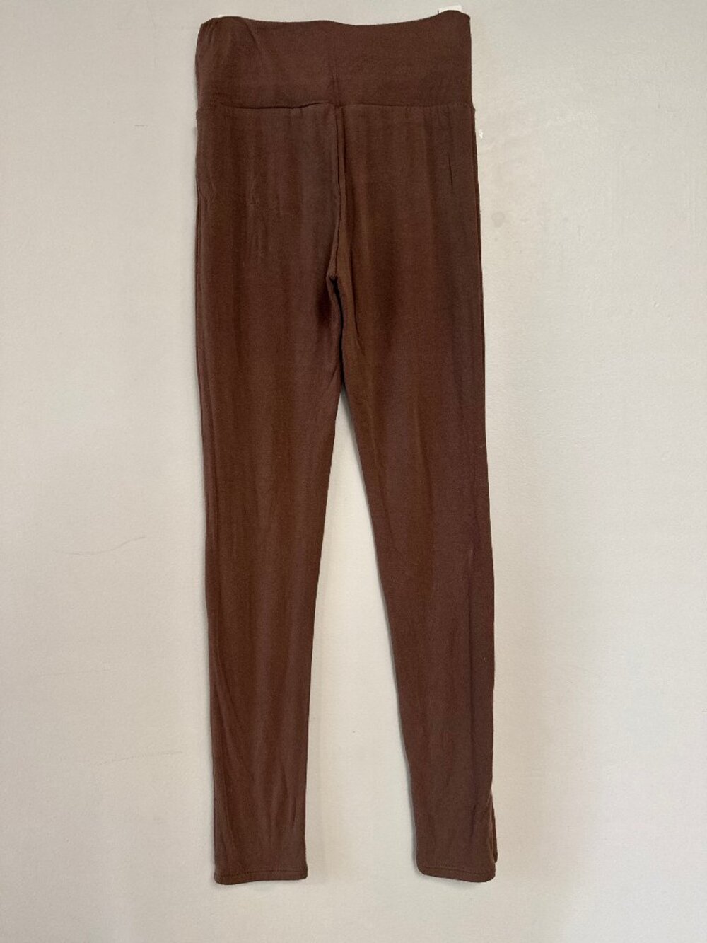 naked wardrobe Brown High-Rise Stretch Waistband Joggers